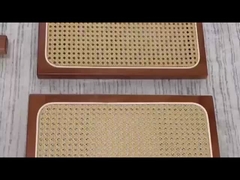 レストラン 折りたたみ屋外食卓 木製枠 ラタン側