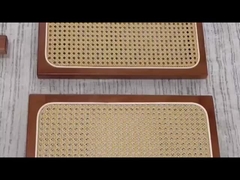 パーティ 木とキャナ サイズ調整可能な食卓 木製ラタン食卓