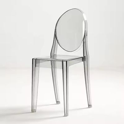 購入 腕なし 丸い背中 透明 チアバリ 椅子 ポリプロピレン アクリル チアバリ 椅子 卸売 オンライン製造
