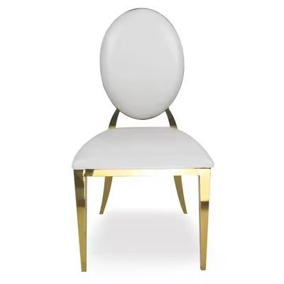 購入 金属製の丸い背もたれクッションシートの宴会椅子、結婚式イベント用、ホテル、レストラン向け オンライン製造